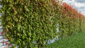 As uvas selvagens muitas vezes se enroscam nas paredes das casas e dos gazebos.