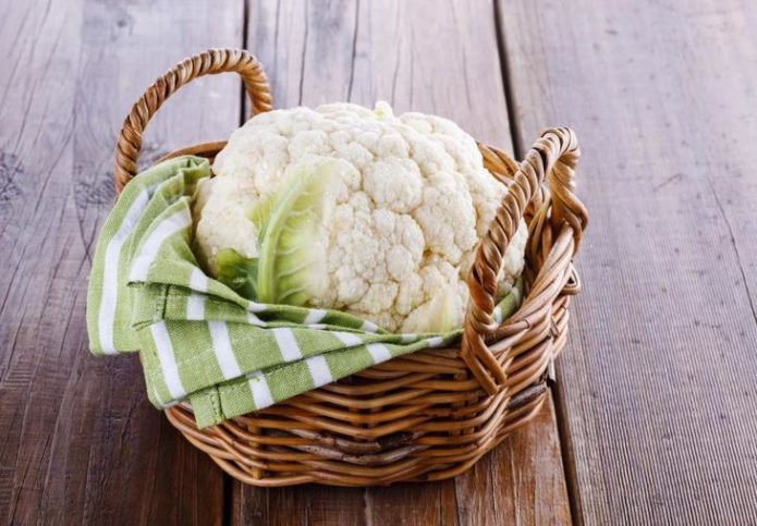 Cauliflower harvest