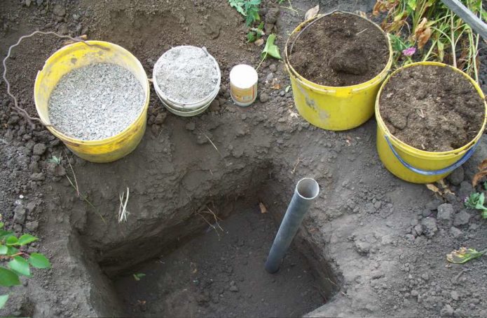 Fossa de plantació amb canonada