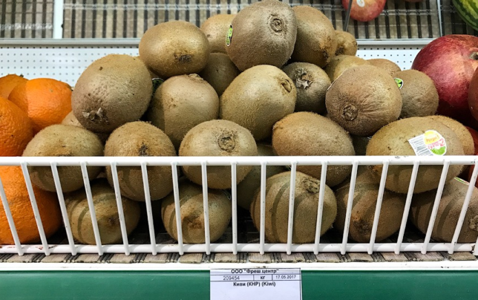 Kiwi in de winkel