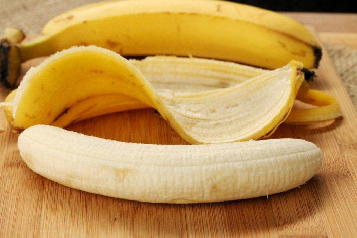 Peeled banana