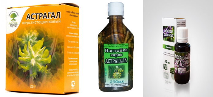 Apothekenformulare auf Astragalus-Basis